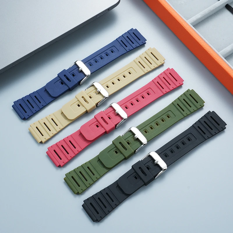 For Casio CA-500 CA-53 AE1500Series Back to Future, Multifunction Calculator Watch, Waterproof Resin Strap 18mm Replacement Band