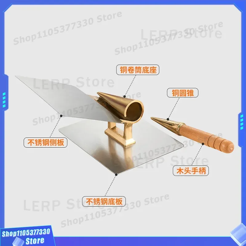 Commercial Copper Ice Cream Cone Mold Factory Direct Quick Setting Conical Reel for Straight Hair Style Baking Tool Quick