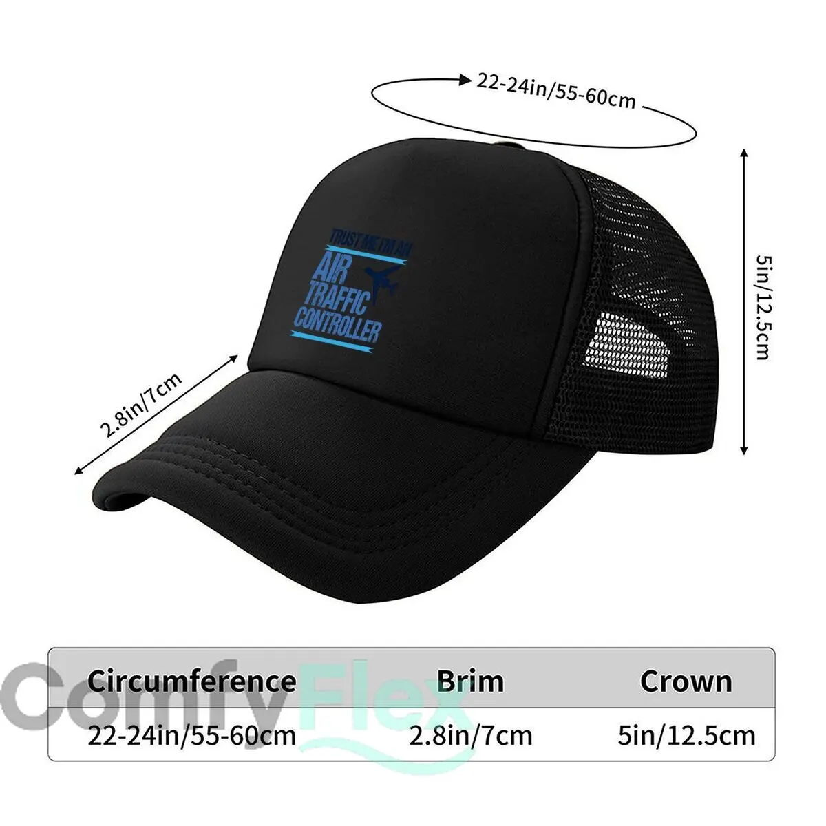Trust Me Im An Air Traffic Controller Mesh Baseball Cap Hip Hop