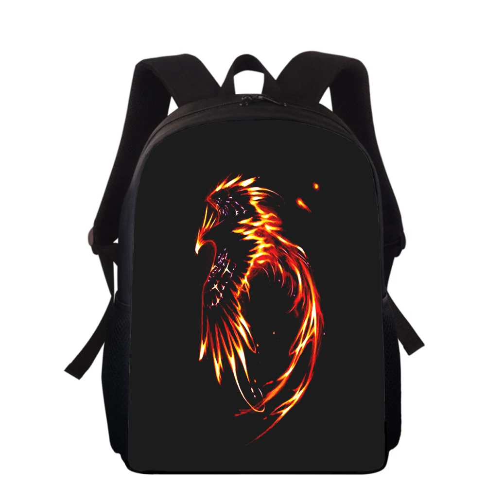 Art Beast Phoenix Sunbird 15 "3D Print Kids zaino borse per la scuola primaria per ragazzi ragazze zaino studenti borse per libri scolastici