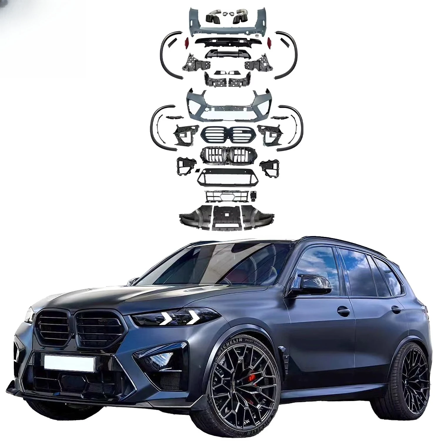 

Auto Accessories X5M Style Front Rear Bumper Body Kit for X5 G05