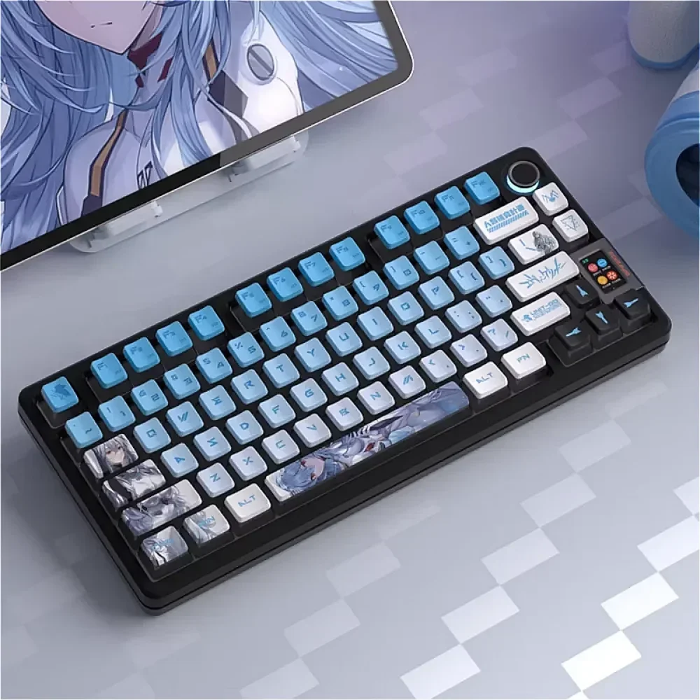 

EVA Ayakari Double Skin Milk Translucent OEM Keycaps PBT 122 Keys Suitable for 68/75/84/87/98/108 Mechanical Keyboards