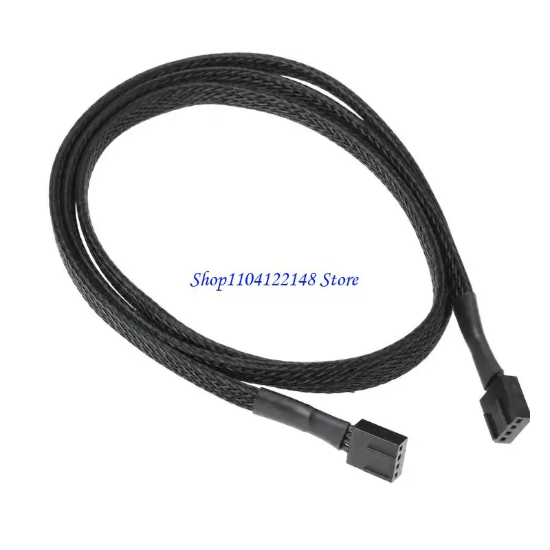 P9FA Fan 4-Pin Male to Male Extension Cable 24AWG Copper Cored Wiring for Water Cooling and Case Fan 20/60/100Cm