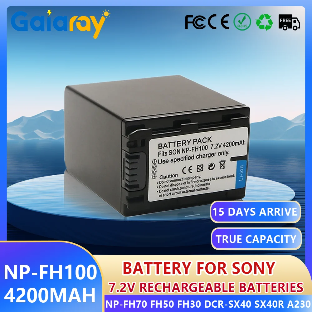 4200Mah NP-FH100 NP… - image