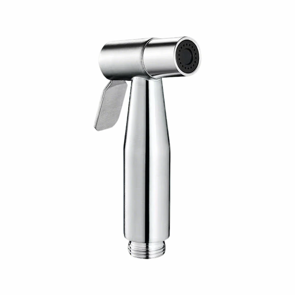 

Toilet Self Cleaning Shower Head Black Handheld Sprayer Stainless Steel Bathroom Bidet Faucet Sprayer Set Hose