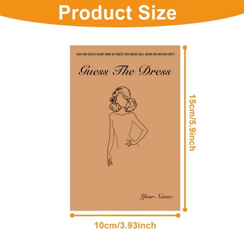 1 Juego adivina vestido, juegos despedida soltera, suministros para fiesta boda para invitados