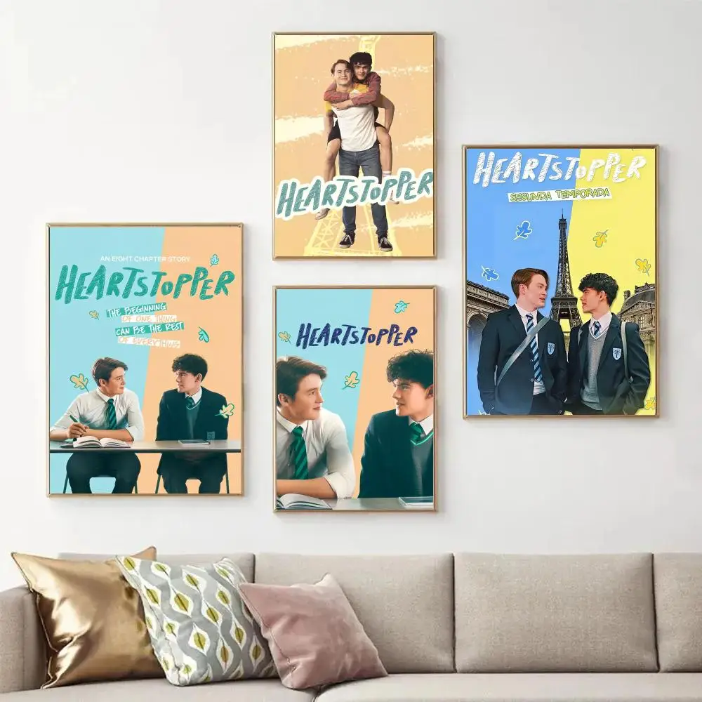 

Hot H-Heartstopper Movie Poster Self-Adhesive Removable Poster, Peel & Stick Wall Art for Home Office Cafe Bar Wall Decor