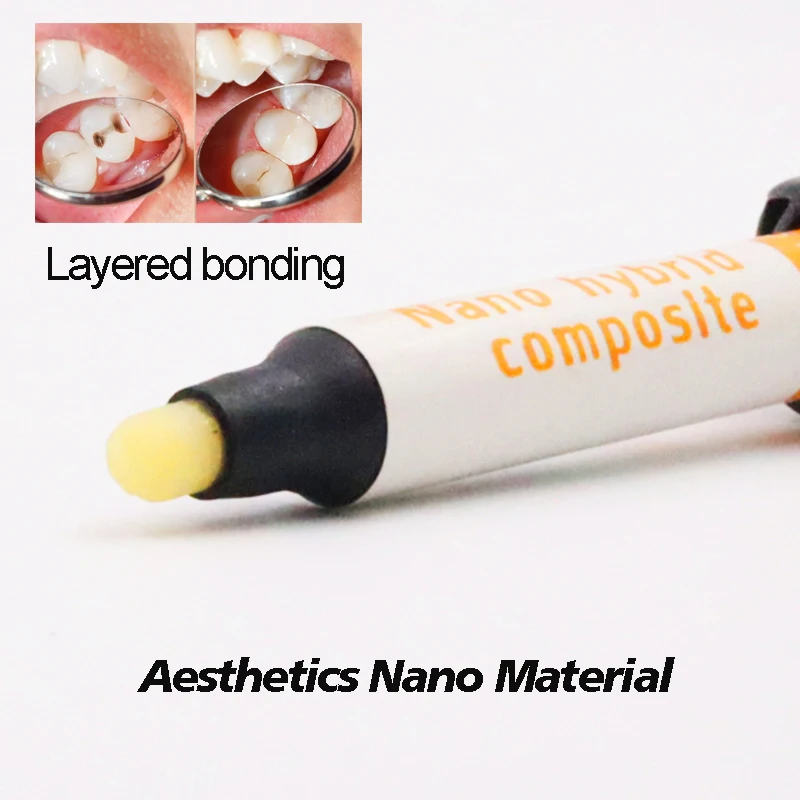 Dental Resin Flowable Light Curing A2 A3 Universal Shade Syringe Acid Etch Gel Adhesive Bonding Whole Kit Dentist Consumables