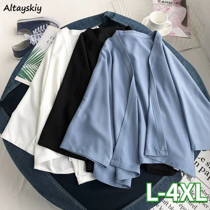 Jackets Women Casual Vintage L-4XL Gentle All-match Minimalist Sun-proof Summer Thin Female Prevalent Breathable Loose Comfort