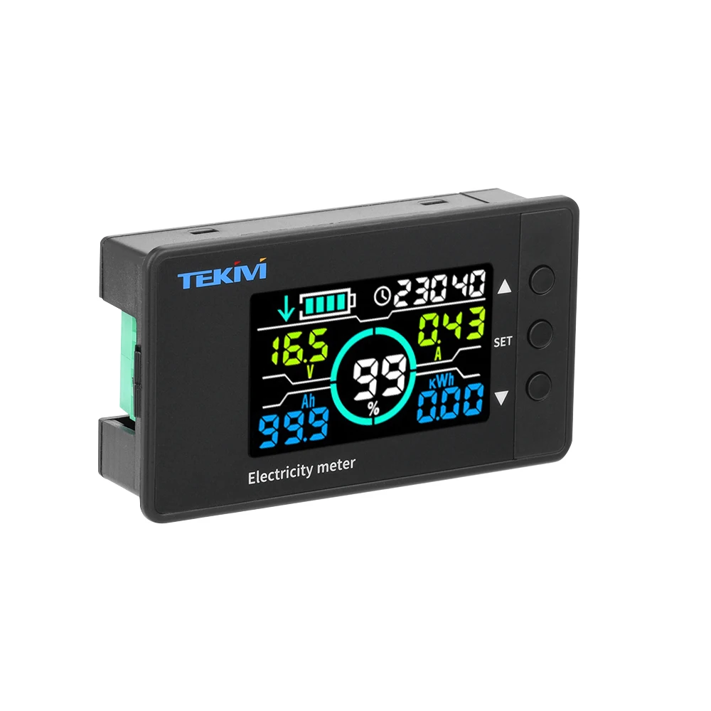 Imagem -03 - Bateria Indicador de Capacidade Coulomb Contador Medidor Amperímetro Voltímetro Battery Tester dc 7.5100v 50a 100a 300a 500a