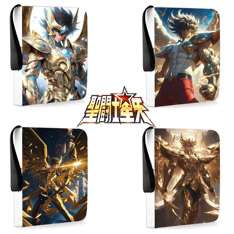 

900 шт., карманная папка для карт Saint Seiya, папка для книг, аниме, торговая игра, чехол для хранения карт, держатель из искусственной кожи на молнии, альбом для коллекции карт