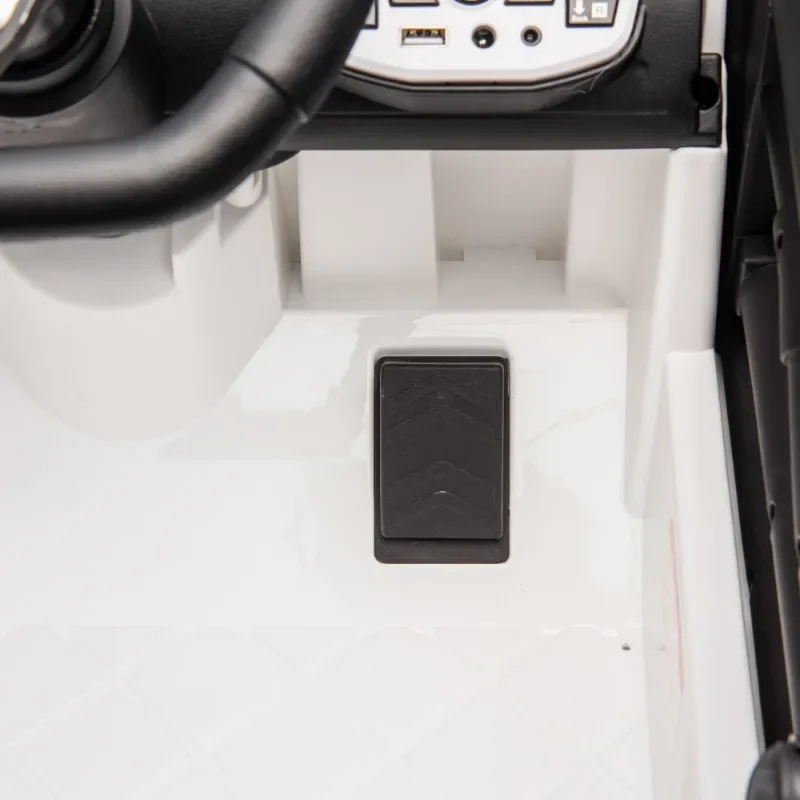 24-V-Kinderfahrt-Auto mit Fernbedienung für Eltern, 400-W-Motor, einstellbare Geschwindigkeit, tragbarer Griff, Sicherheitsgurt für Kinder im Alter von 3 Jahren.