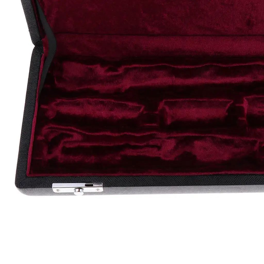 B Flat Black Clarinet Wooden Carrying Case + Canvas Padded Gig Bag Handbag