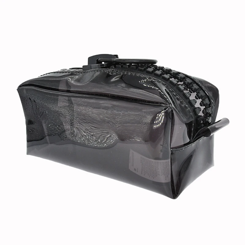 Transparente Grande Capacidade Zipper Cosmetic Bag, PVC Maquiagem Pouch, Waterproof Banheiro Washbag, Travel Higiene Pessoal Organizador Bolsas