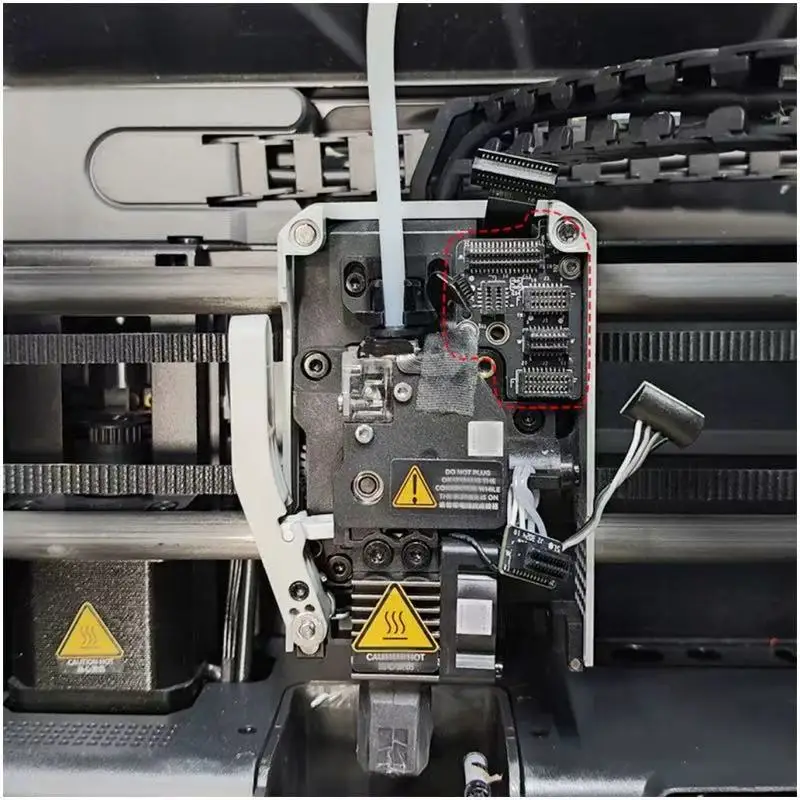 لسلسلة Bambu Lab P1 لوحة واجهة محول البثق المخصصة P1P P1S ملحقات الطابعة ثلاثية الأبعاد