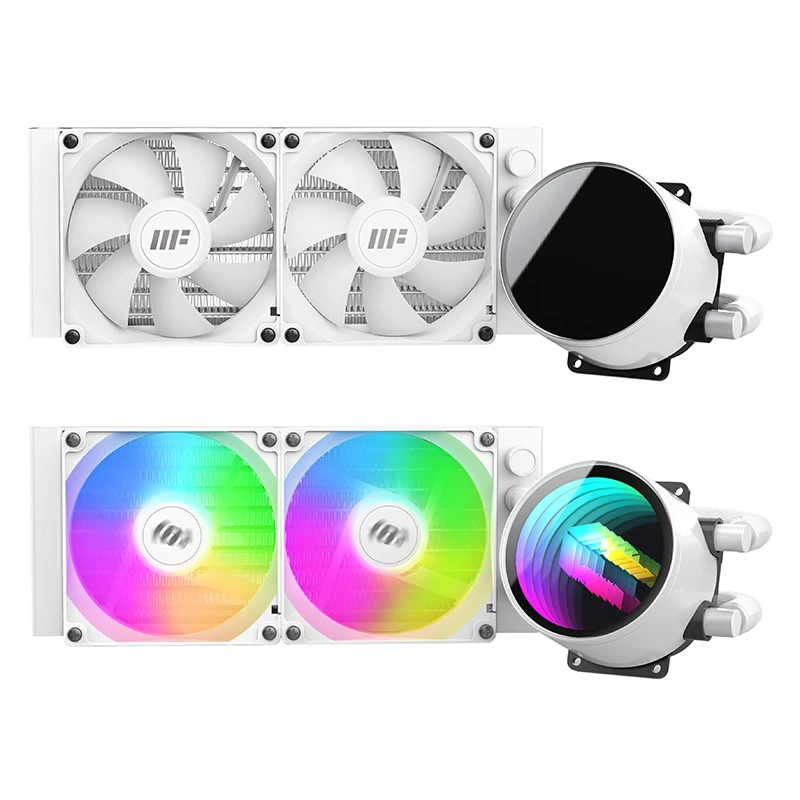 METALFISH 수냉식 180mm CPU 쿨러 Mini-ITX 소형 소형 컴퓨터 섀시 1700/2011/1366 AM5/AM4 CPU Radaitor 썸네일 2