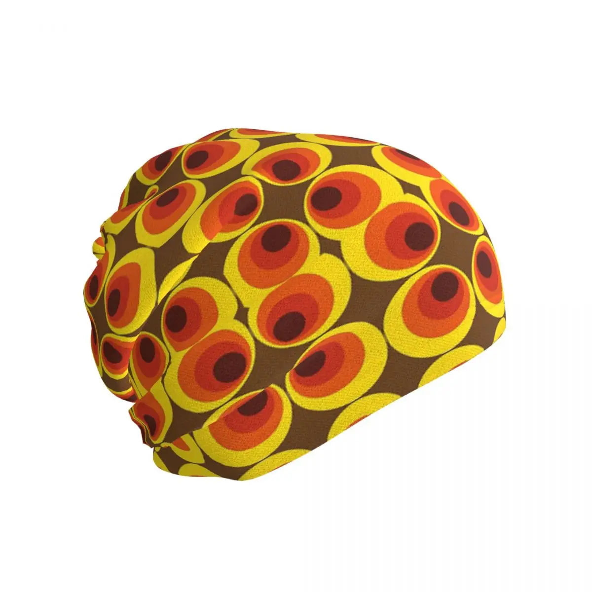 70s, 80s Funky Vintage Circle Pattern Bandana Neck Cover Printed Magic Scarf Riding Balaclava For Men Women Adult Windproof