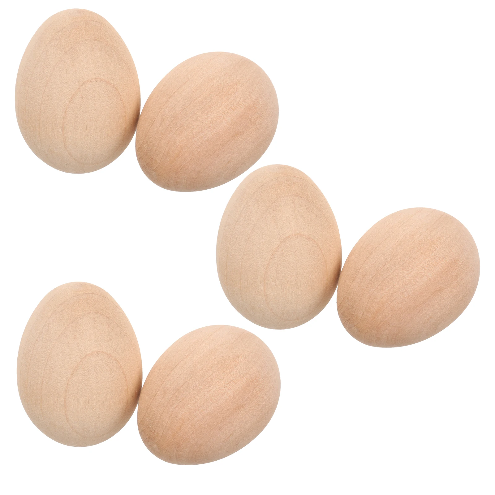 6 قطعة ديكور بيض محاكاة بيض حرفي خشبي غير مكتمل للرسم بنفسك عيد الفصح ديكور المنزل حديقة الطرف الديكور الدعائم فارغة