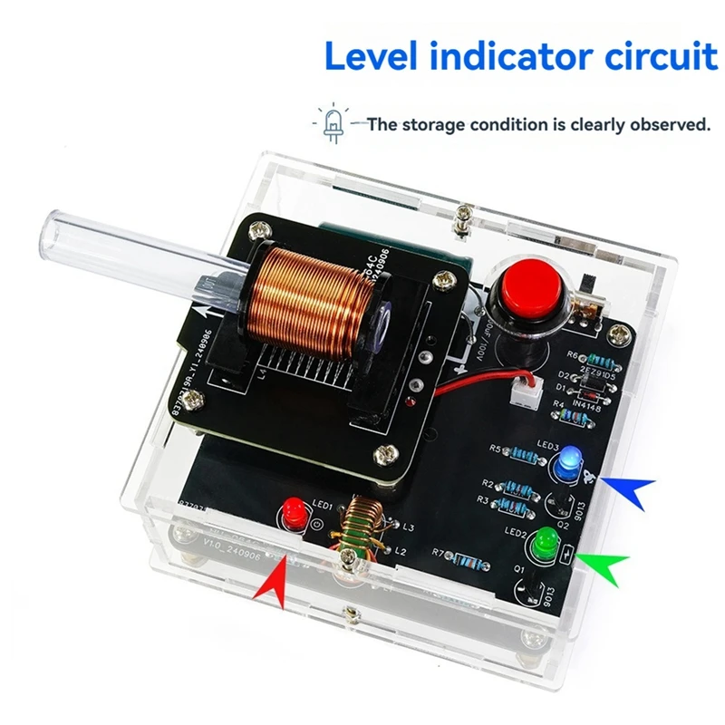 DC 3V Electromagnetic Transmitter DIY Electronic Kit, High-Voltage Electromagnetic Cannon, Mini Voltage Converter Module