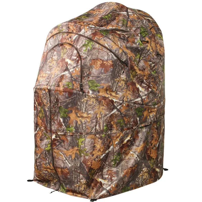 Outdoor Camouflage Camouflage Bird Watching Tent Windproof Single Person Concealed Shelter  Folding Chair