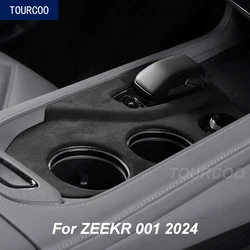 For ZEEKR 001 2024 Suede Gear Panel Protective Frame Cover Interior Modified Accessories