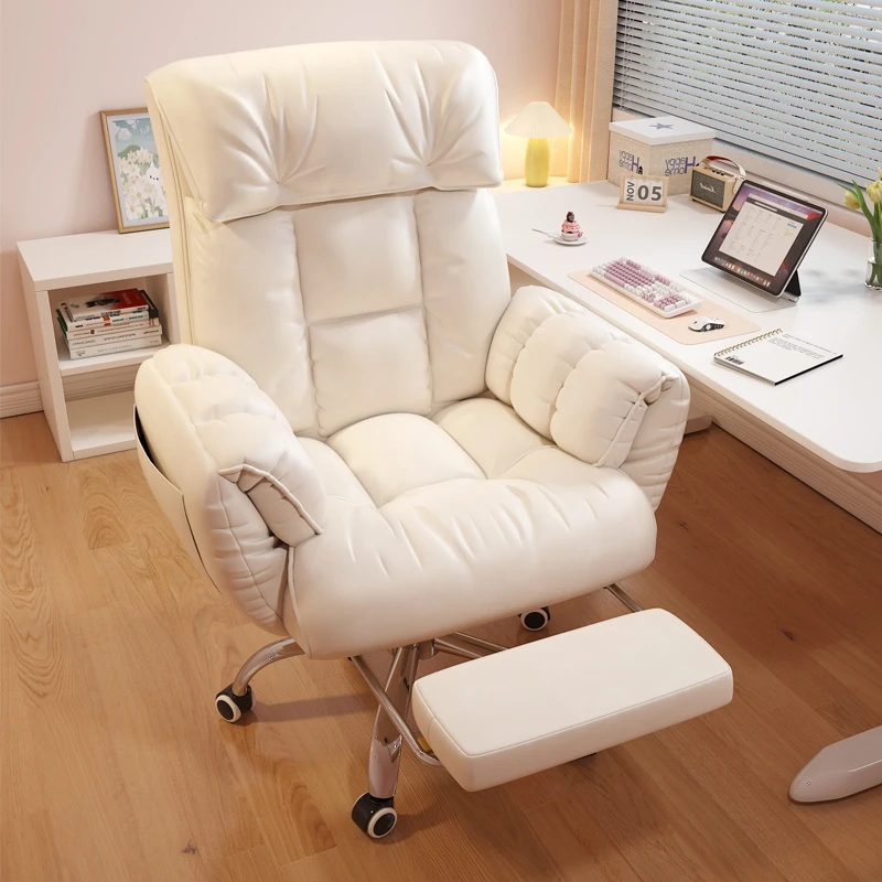 

Vanity Throne Office Chair Salon Leather Bedroom Designer Lazy Office Chair Playseat Luxury Student Taburete Salon Furniture