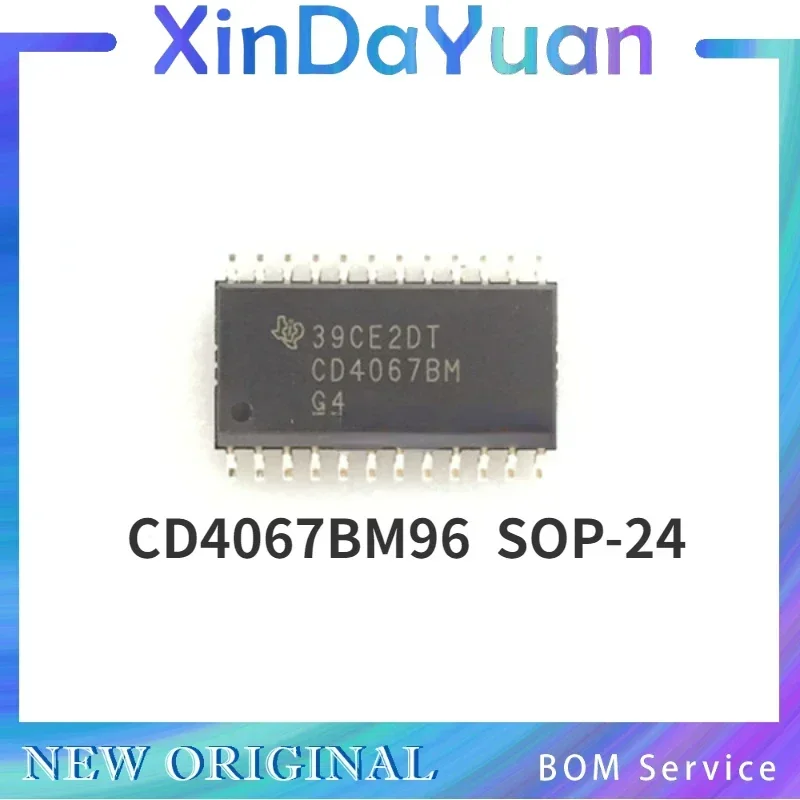 10 pcs CD4067BM CD4067BM96  SOP-24  Single 16 Channel Switching Circuit