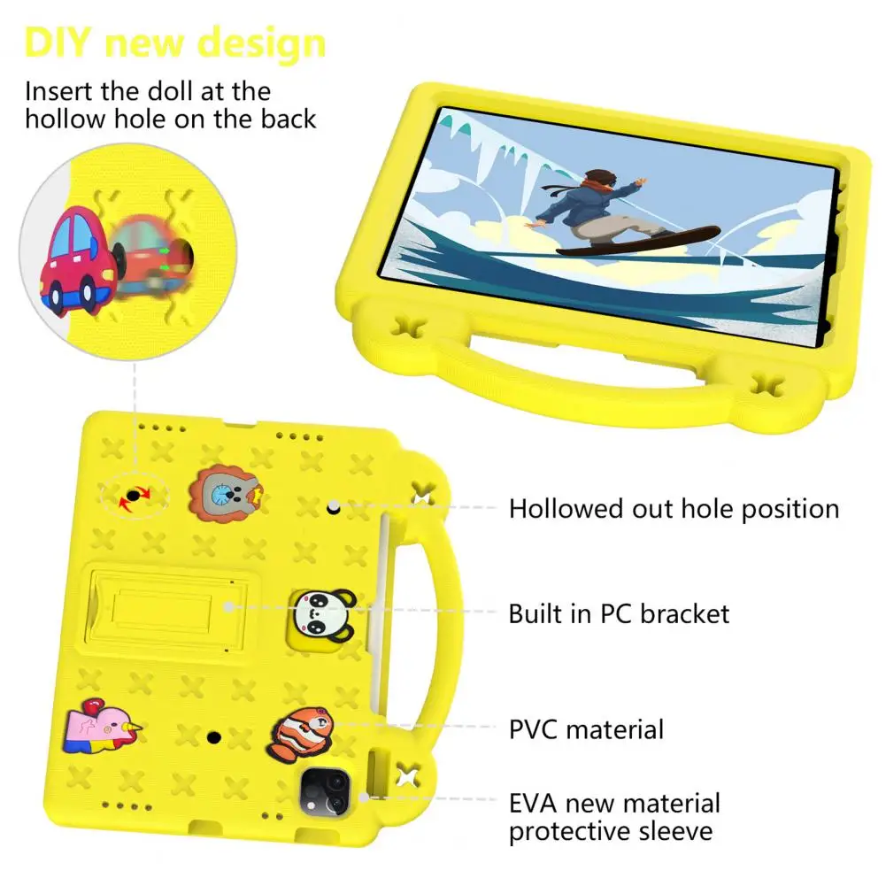 Kids Tablet Case with Handle Eva Foam Protective Case for Fire-hd 10 Cartoon Eva Tablet Protective Case with Handle for Fire-hd