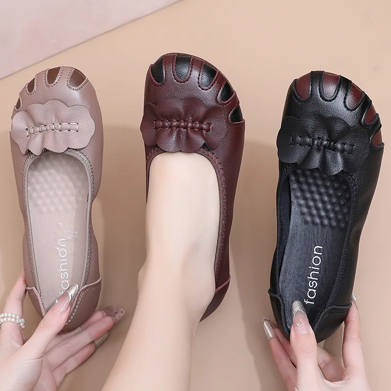 

Comfortable and Anti-slip Bean Shoes, Soft-soled Women's Shoes for Spring and Autumn, and Shallow-toed Single Shoes for Summer