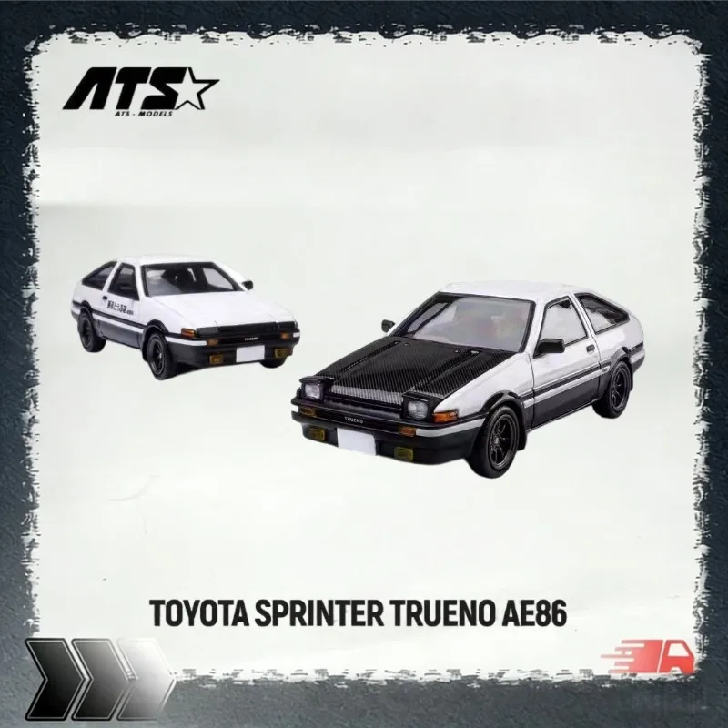 [Pre-sale] ATS 1:64 Toyota AE86 Sprinter Trueno Initial D Scale Model of an Alloy Car, Gift for Boys, Collection Decoration Item