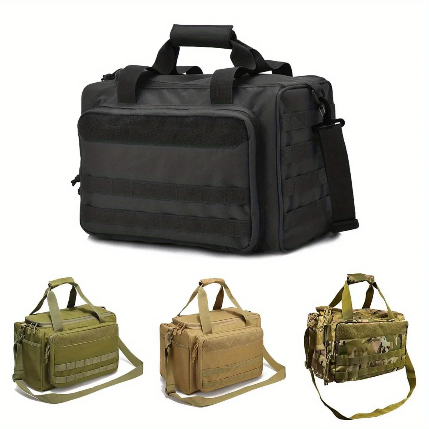 Multifunctional Waterproof Shoulder Bag with Molle System for Training and Accessories