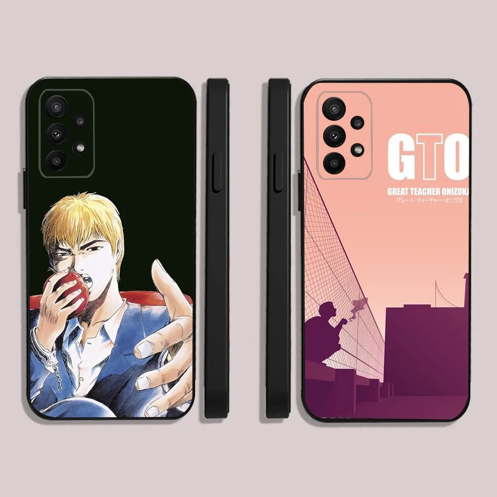 G-GTO Great Teacher Onizuka Phone Case For Samsung S24,23,22,30,21,10,9,Ultra,Plus,Lite,FE,5G Black Soft Case