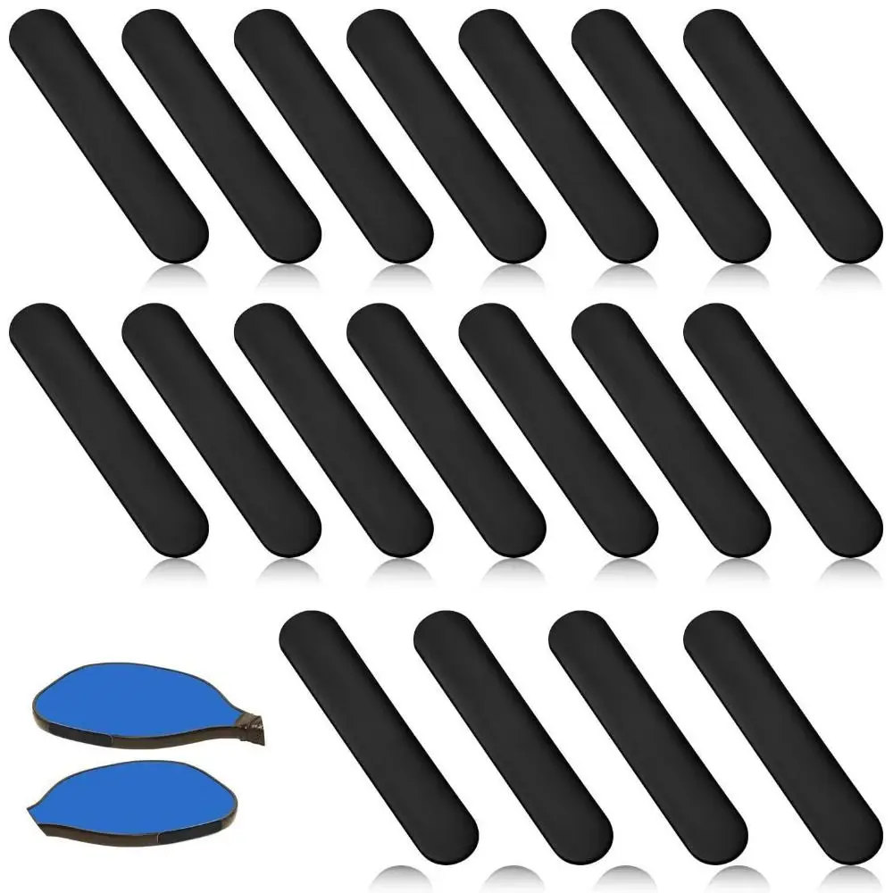 10 Pcs Black Silver Golf Club Weighted Lead Sheet Self-adhesive Universal Pickleball Lead Tape Pickleball Weight Tapes