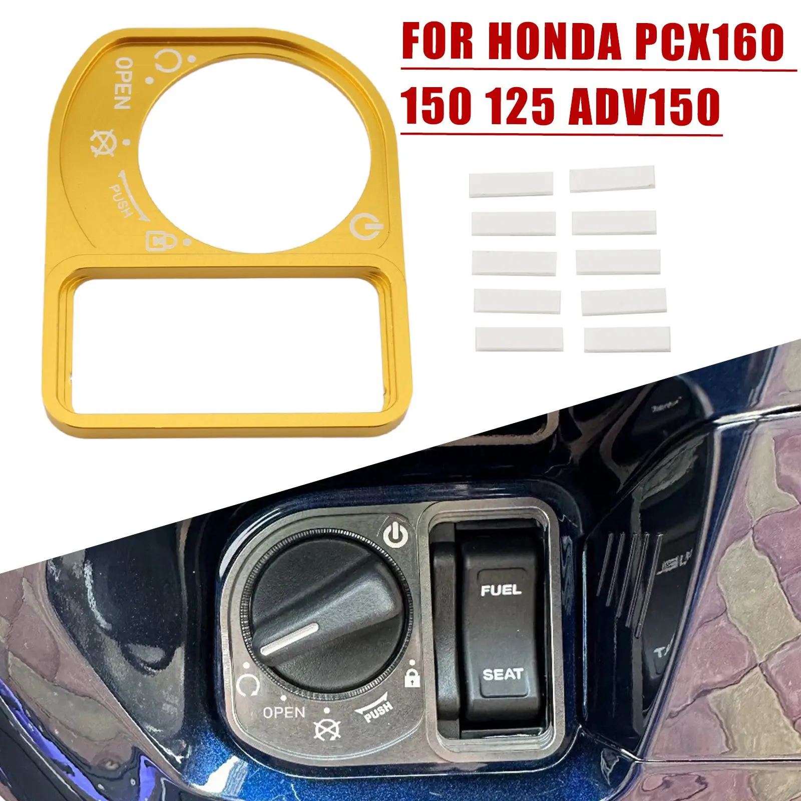 For Honda PCX160 PCX150 PCX125 ADV150 All Years Motorcycle Button Cover 3