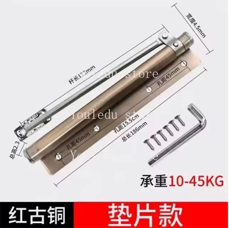 1pcSimple Door Closer Invisible Light Door Automatic Door Closer Stainless Steel Closer Spring Fire Accessories