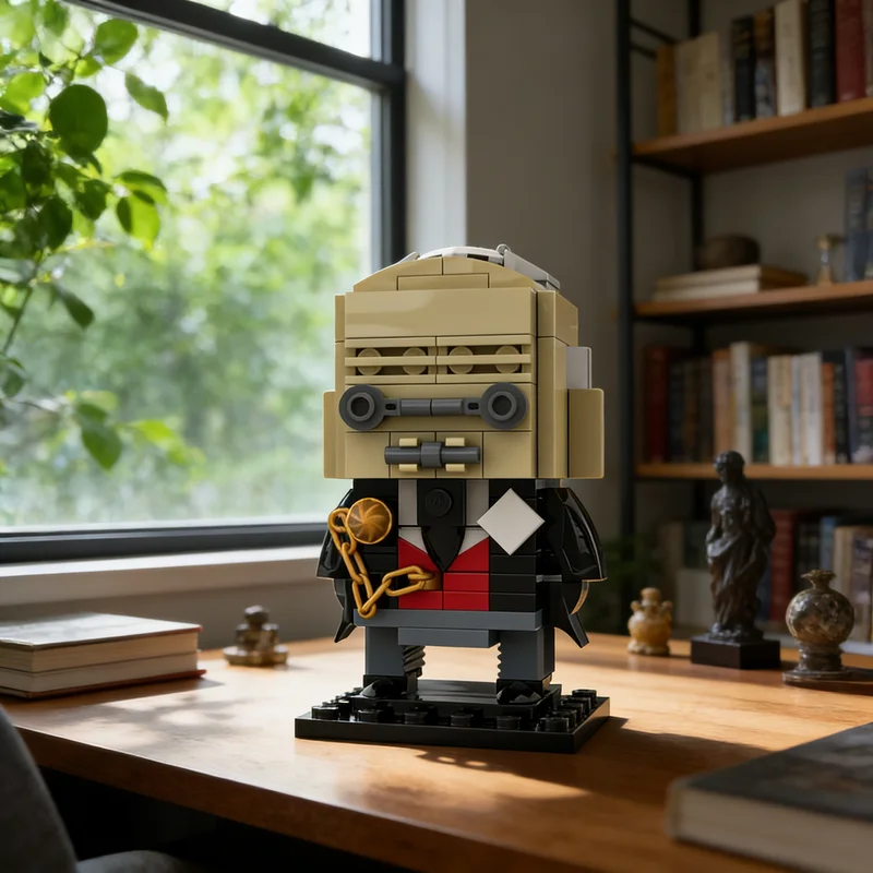 

136pcs MOC ALFRED PENNYWORTH Brickheadz Model Building Blocks Creative DIY Gift Display Decor Assemble Premium Adult Kids Desk