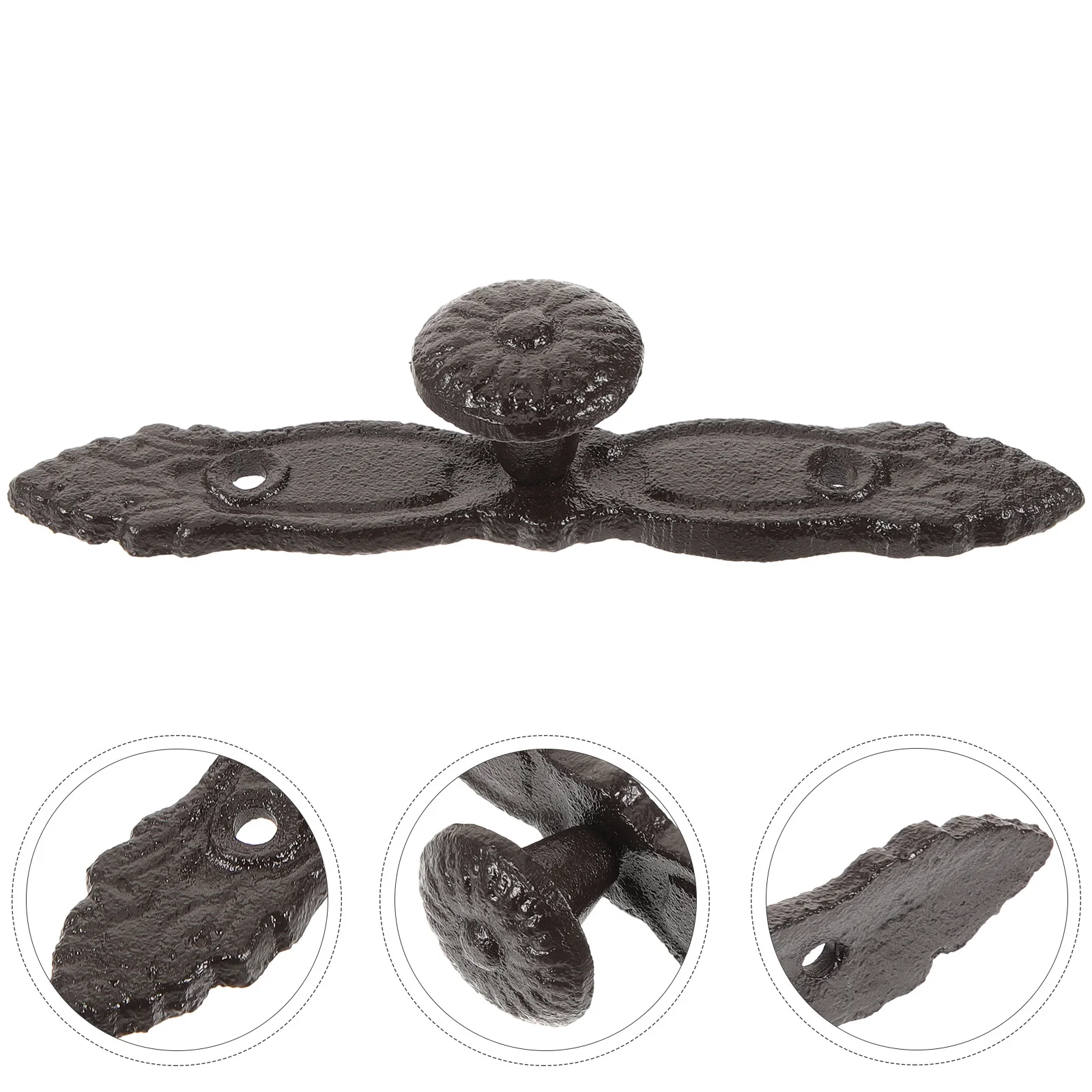 

1pcs Vintage Cast Iron Drawer Pull Handle Classic Style Heavy Duty Furniture Cabinet Knobs Replacement Iron Pulls For Dresser