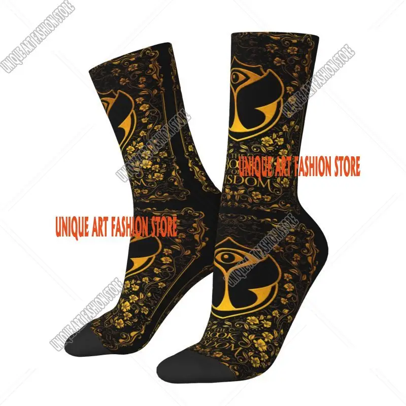 Funny Men's Tomorrowland Dress Socks Unisex Warm Breathbale 3D Printed Belgian Electronic Dance Music Festival Crew Socks