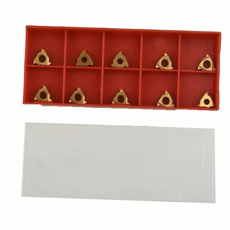 10 stuks 11IR A60 Golden Carbide Inserts voor Intern Threading Draaien
