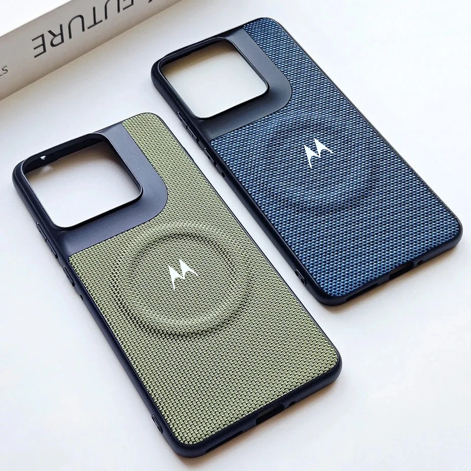 Capa Magnética de Luxo para Negócios com Tecnologia de Tecelagem para Motorola Signature Moto Edge 70 Moto X70Air para Carregamento Magsafe