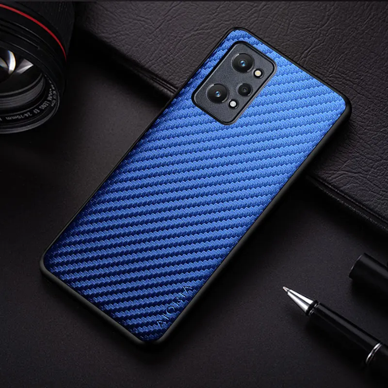 Carbon Fibre texture Phone Case for Oppo Realme GT Neo 2 Neo2 5G Fashion Design Soft Back Cover for Oppo Realme GT2 Pro Case