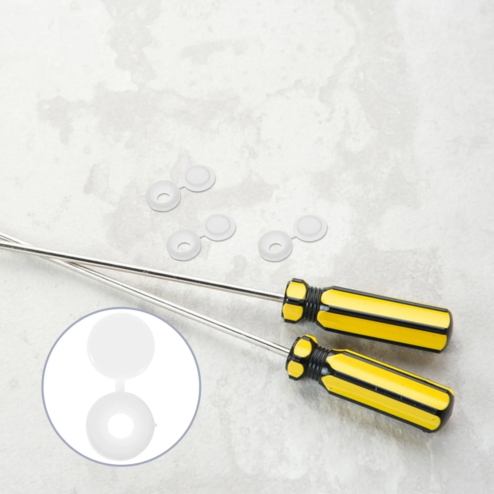 

250Pcs Hinged Plastic Screw Caps Cover Caps Cross Head Screws Decorative Protective Home Durable Screw Covers