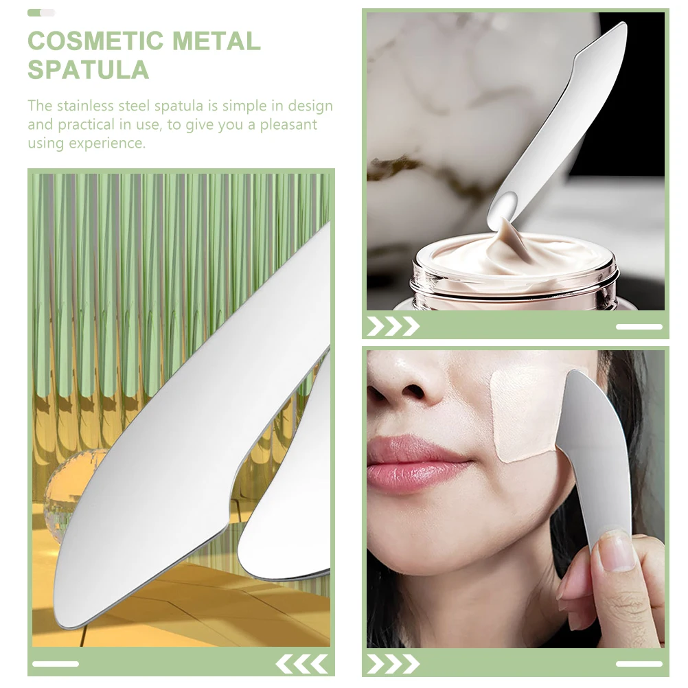 

Foundation Scoop Spatula Stainless Steel Makeup Mixing Tools Blender for Face Cream Lipstick Pigments Nail Art Beauty