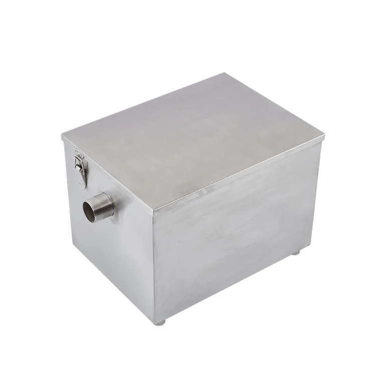 Grease Trap Fat Separator Automatic Oil Skimmer and Grease Trap High Quality Stainless Steel Under Sink Restaurant Carton