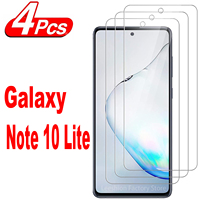 2/4Pcs Screen Protector Glass For Samsung Galaxy Note 10 Lite Tempered Glass Film