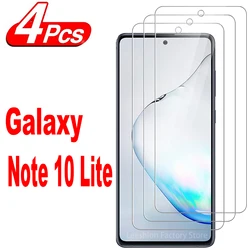 Vidrio Protector de pantalla para Samsung Galaxy Note 10 Lite, película de vidrio templado, 2/4 Uds.