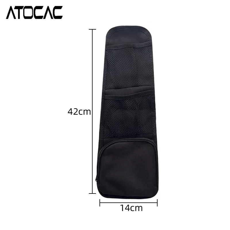 Car Seat Side Hanging Bag Phone Wallet Charging Cable Card Storage with Zipper Pocket Mesh Cover Auto Vehicle Interior Organizer