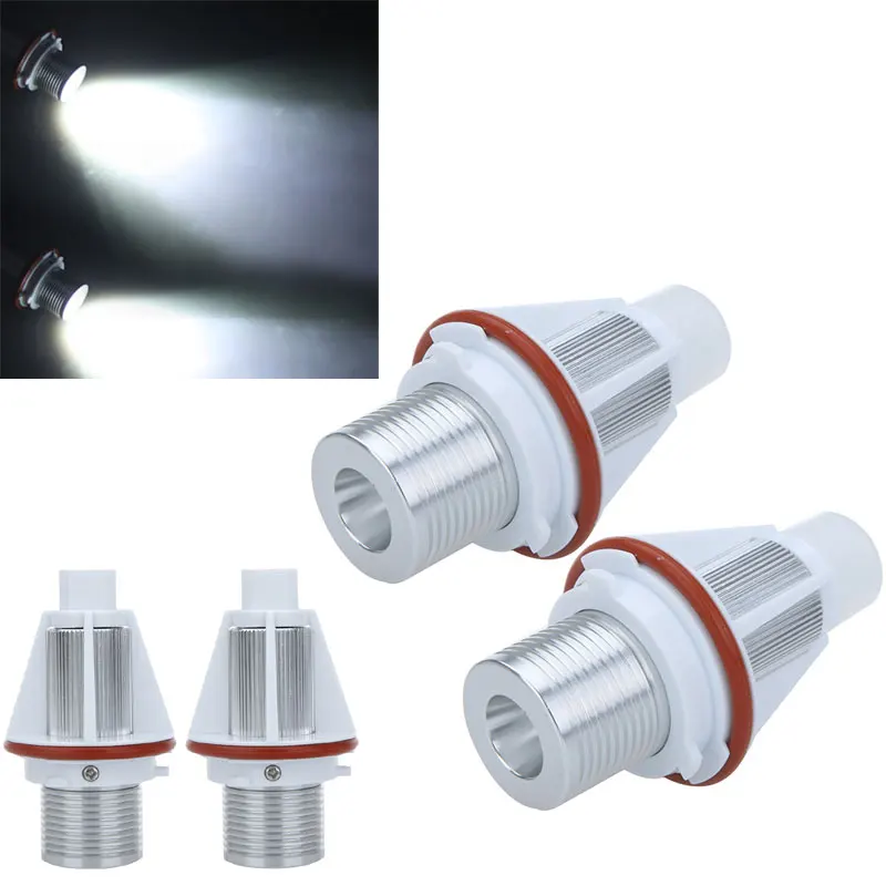 

2Pcs 7W CREE LED Angel Eye Bulbs - 6500K White Error Free for Car Headlight Halo Rings