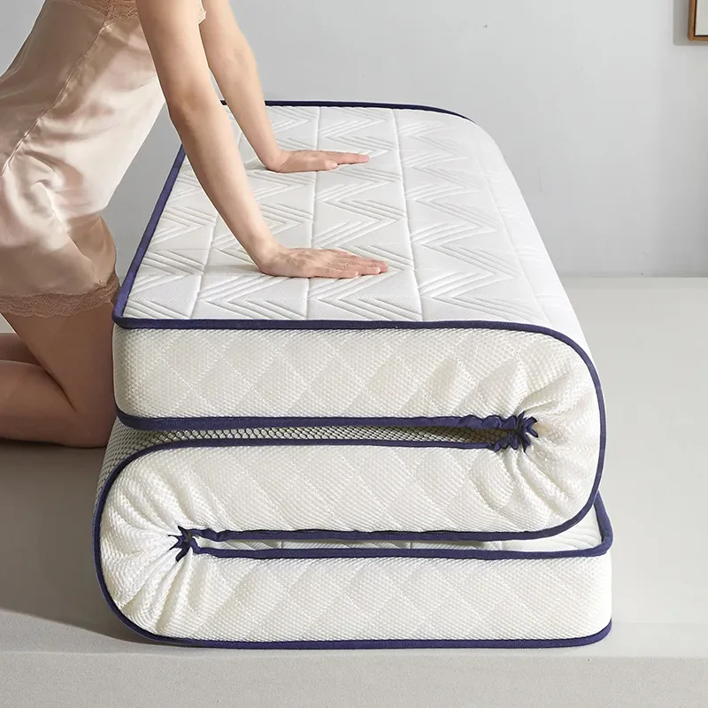 Mattress Foldable Single Double Non-slip Soft Comfortable Mattress Latex Mattres Rubber Cushion To Protect The Spine