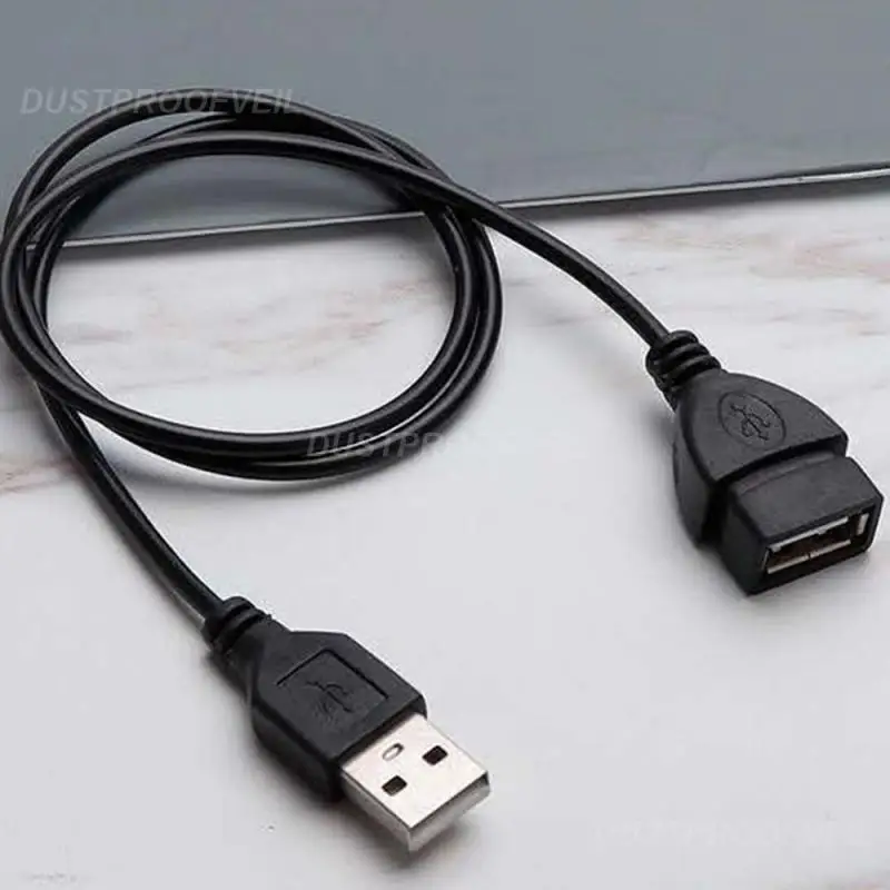 1/3/5PCS USB 2.0 Cable Extension Cable 0.6m/1m/1.5m Wired Data Transmission Cable Display Projector Super High Speed Data